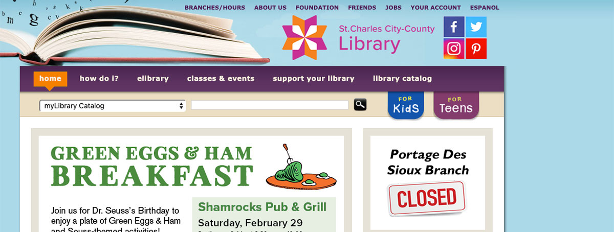 St. Charles County Library Homepage