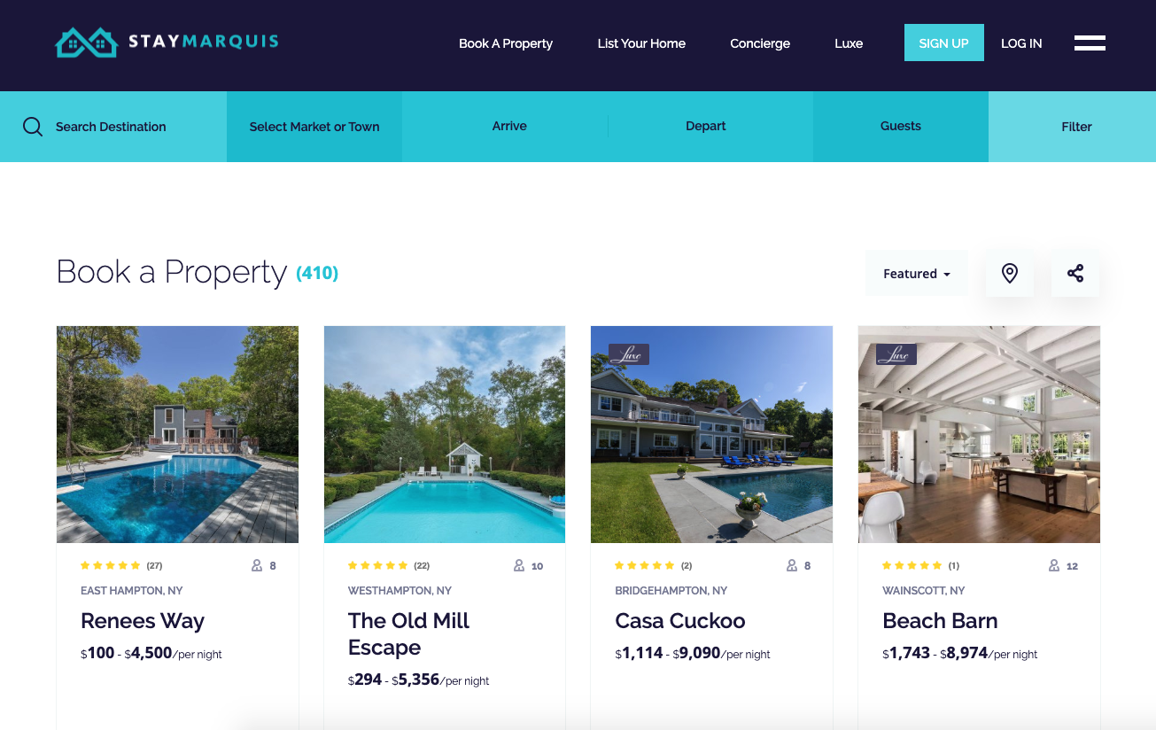 StayMarquis - Book a Property