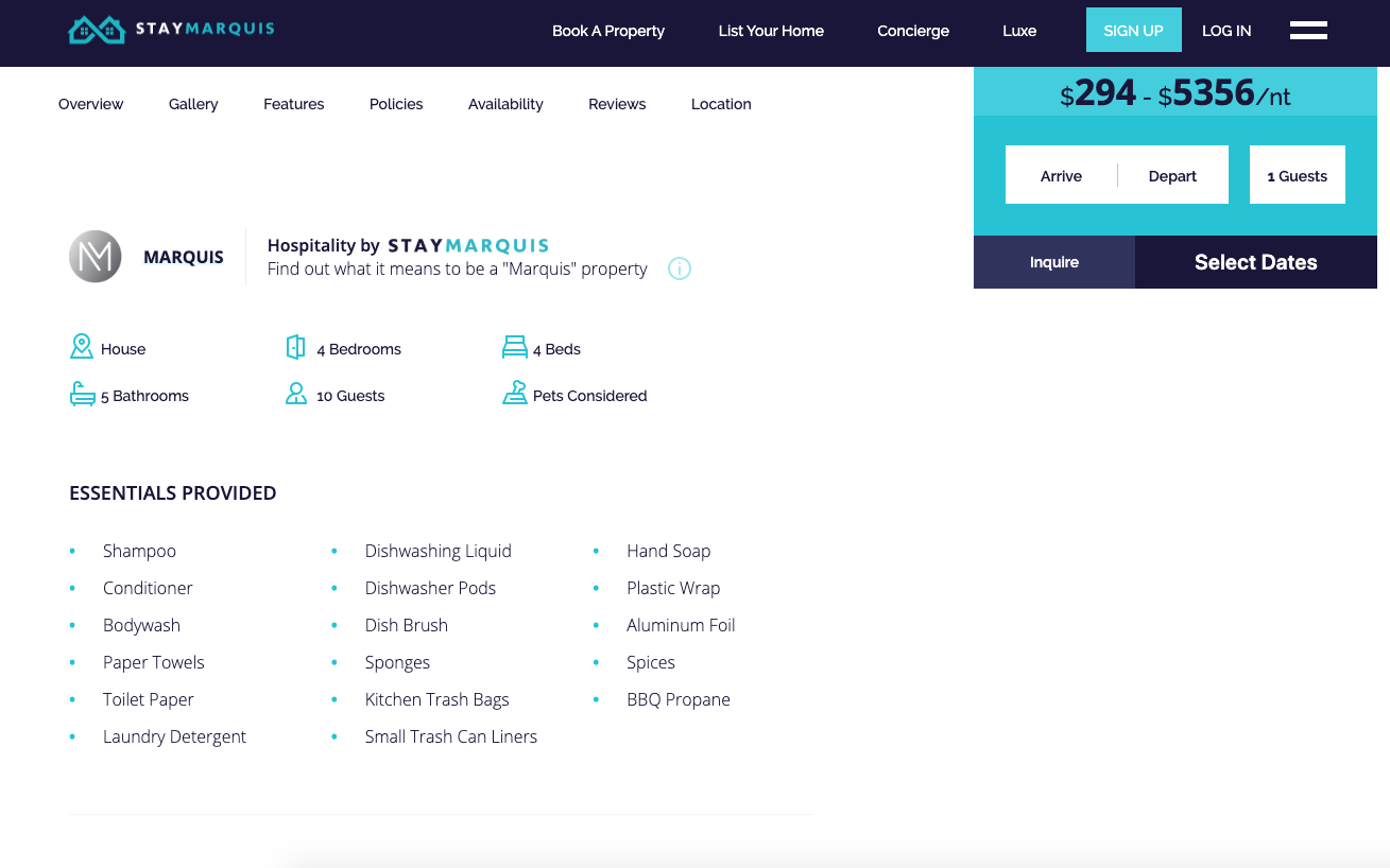 Stay Marquis - Property Details